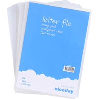 niceday letter file a4 clear pack 100