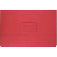 bantex document wallet 230gsm foolscap red