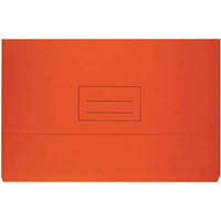 bantex document wallet 230gsm foolscap orange