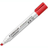 staedtler 351 lumocolor whiteboard marker chisel red