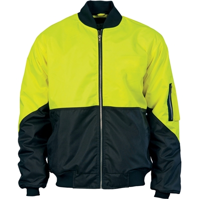 Image for DNC 200D BOMBER JACKET WITH PLASTIC ZIPPER POLYESTER/PVC HIVIS from Micon Office National