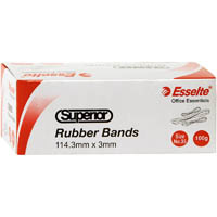 esselte superior rubber bands size 35 100g box