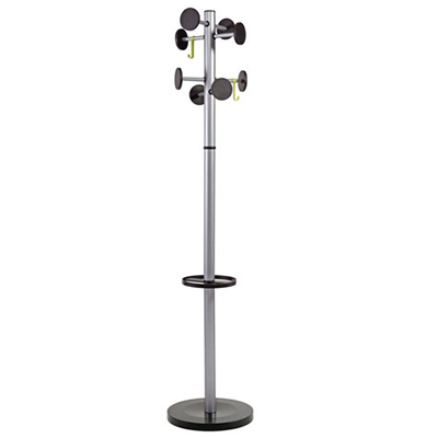 Image for ALBA COAT RACK STAND 3 SILVER / BLACK from Ezi Office National Tweed