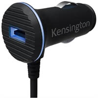 kensington powerbolt 3.4 amp hardwired usb port black