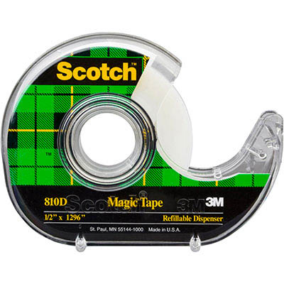 Image for SCOTCH 810 MAGIC TAPE IN DISPENSER 12MM X 33M from Express Office National
