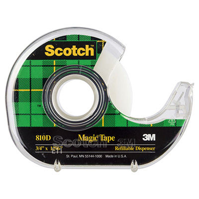 Image for SCOTCH 810 MAGIC TAPE IN DISPENSER 19MM X 33M from Pirie Office National