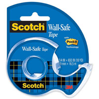 scotch 183 wall safe tape and dispenser 19mm x 16.5m