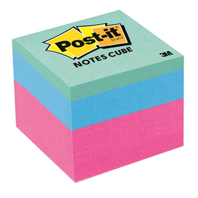 Image for POST-IT 2051-MC NOTE MINI MEMO CUBE 48 X 48MM BRIGHTS from Two Bays Office National