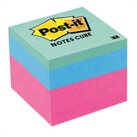 post-it 2051-mc note mini memo cube 48 x 48mm brights