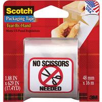 scotch 3841 packaging tape tear by hand 48mm x 16m clear