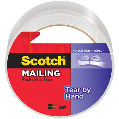 Image for SCOTCH 3842 PACKAGING TAPE TEAR BY HAND 48MM X 35M CLEAR from Express Office National
