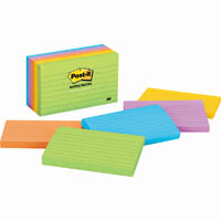 post-it 635-5au lined notes 76 x 127mm jaipur pack 5