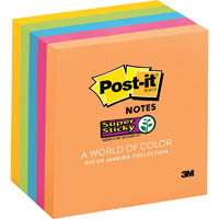 post-it 6545-ssuc super sticky notes 76 x 76mm rio de janeiro pack 5