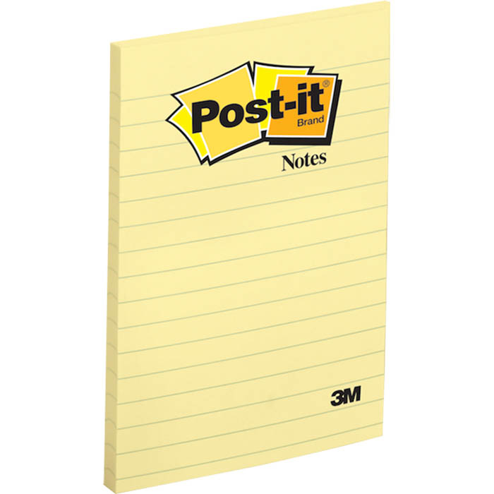 Image for POST-IT 660 LINED NOTES 101 X 152MM YELLOW from Office National