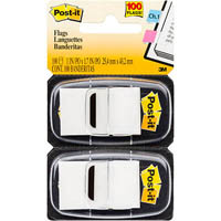 post-it 680-we2 flags white twin pack 100