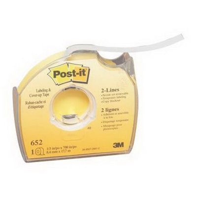 Image for POST-IT 652 CORRECTION AND COVER UP TAPE 2 LINE 8.4MM X 17.7M from Office National Barossa