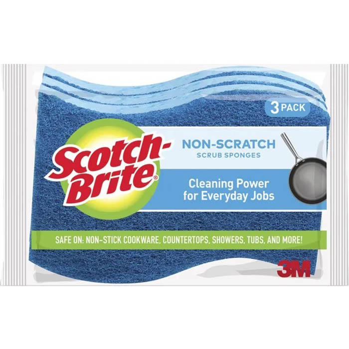Image for SCOTCH-BRITE NON-SCRATCH SCRUB SCOURER SPONGE PACK 2 from Complete Stationery Office National (Devonport & Burnie)