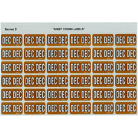 avery 43412 lateral file label side tab colour code dec 23 x 38mm orange pack 180