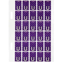 avery 44421 lateral file label top tab colour code u 20 x 30mm purple with stripe pack 150