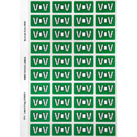 avery 44522 lateral file label side tab colour code v 25 x 42mm dark green pack 240