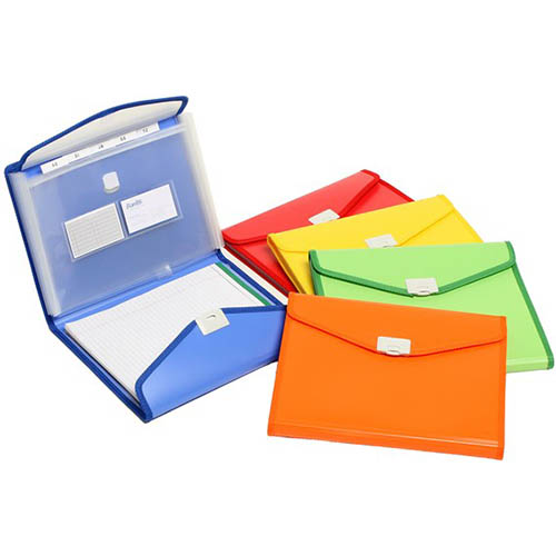 Image for BEAUTONE EXPANDING PORTFOLIO FILE 5 POCKETS A4 RED from Discount Office National