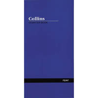 collins counter book feint ruled 160 page a4.5 blue