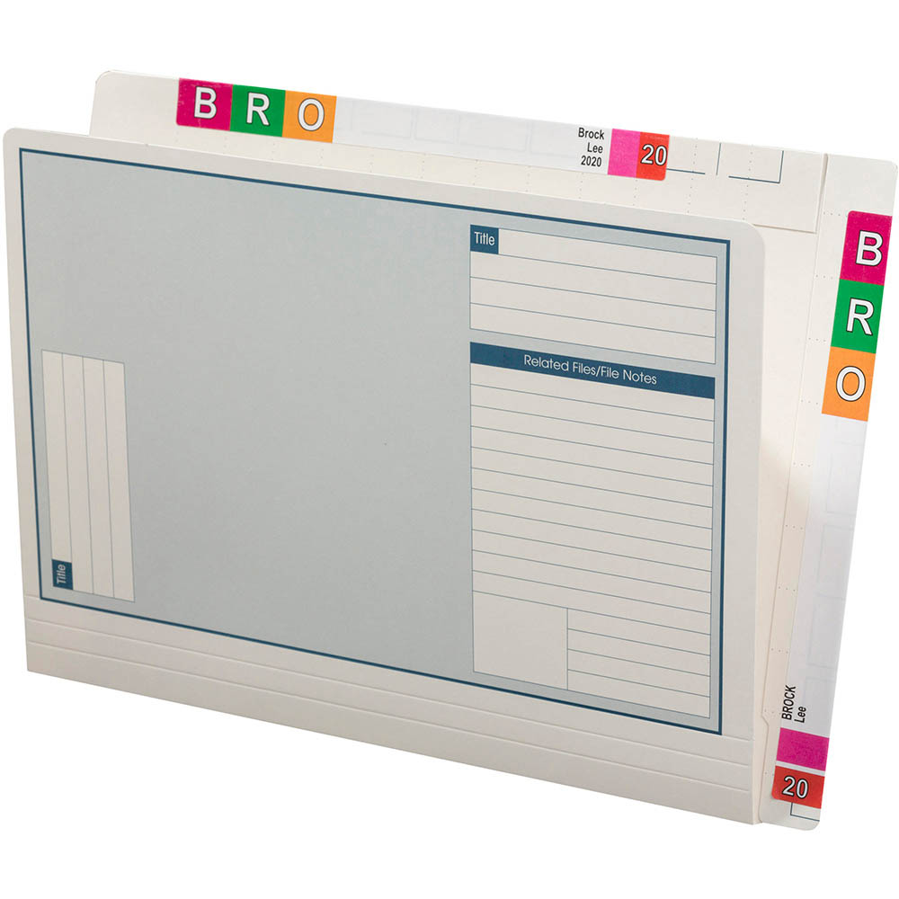 Image for AVERY 46714 LATERAL NOTES FILE TWIN TAB 355 X 235MM WHITE BOX 100 from PaperChase Office National