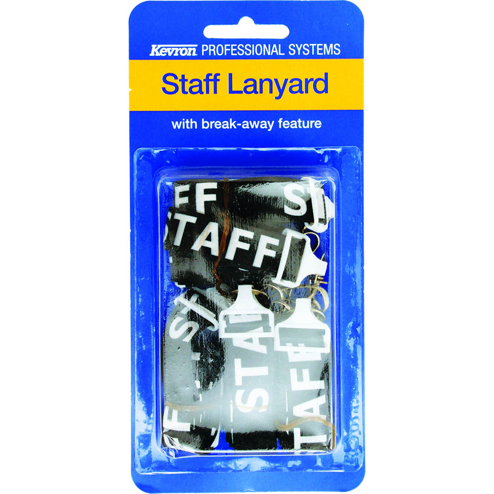 Image for KEVRON ID1046S5 STAFF LANYARD PACK 5 from PaperChase Office National