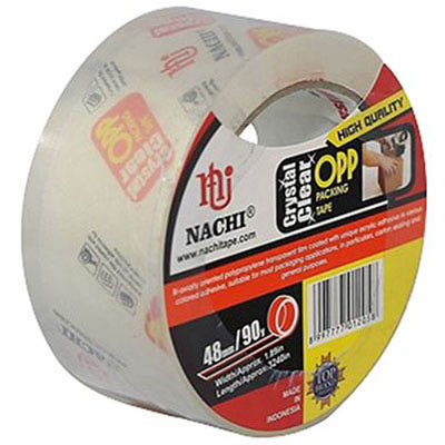 Image for NACHI 625 CRYSTAL CLEAR PACKAGING TAPE 48MM X 50M from Office National Barossa