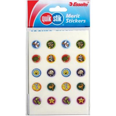 Image for QUIKSTIK MERIT STICKERS CHARACTERS 13MM PACK 200 from Surry Office National