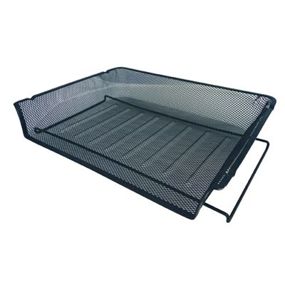 Image for ESSELTE METAL MESH DOCUMENT TRAY LANDSCAPE A4 BLACK from PaperChase Office National