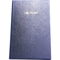 cumberland travel diary leathergrain 210 x 135mm black