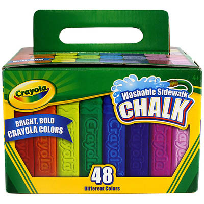 Image for CRAYOLA WASHABLE SIDEWALK CHALK ASSORTED PACK 48 from Copylink Office National