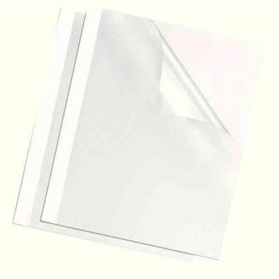 Image for FELLOWES THERMAL BINDING COVER 6MM A4 WHITE BACK / CLEAR FRONT PACK 100 from Discount Office National