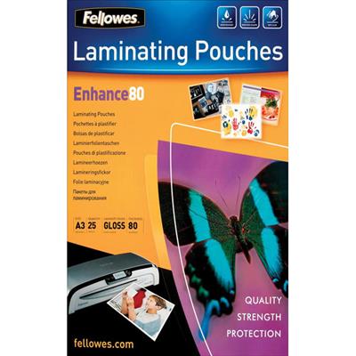 Image for FELLOWES IMAGELAST LAMINATING POUCH GLOSS 80 MICRON A3 CLEAR PACK 25 from Aztec Office National