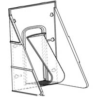 deflecto brochure holder stair-step a4 clear