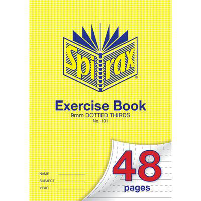 Image for SPIRAX 101 EXERCISE BOOK 9MM DOTTED THIRDS 70GSM A4 48 PAGE from OFFICE NATIONAL CANNING VALE