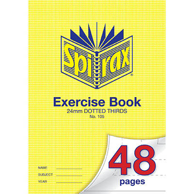 Image for SPIRAX 105 EXERCISE BOOK 24MM DOTTED THIRDS 70GSM A4 48 PAGE from Axsel Office National
