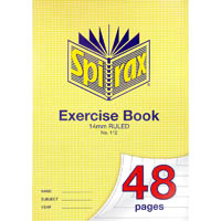 spirax 112 exercise book 14mm ruled 70gsm a4 48 page
