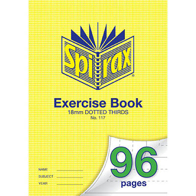 Image for SPIRAX 117 EXERCISE BOOK DOTTED THIRDS 18MM 70GSM A4 96 PAGE from OFFICE NATIONAL CANNING VALE