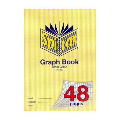 Image for SPIRAX 132 GRAPH BOOK 5MM GRID A4 48 PAGE from Absolute MBA Office National