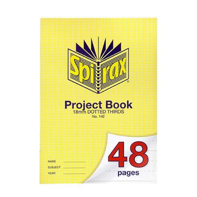 Image for SPIRAX 142 PROJECT BOOK 18MM DOTTED THIRDS A4 48 PAGE from Aztec Office National