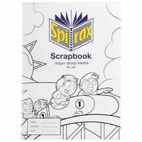 spirax 152 scrapbook 64 page 100gsm 335 x 245mm white