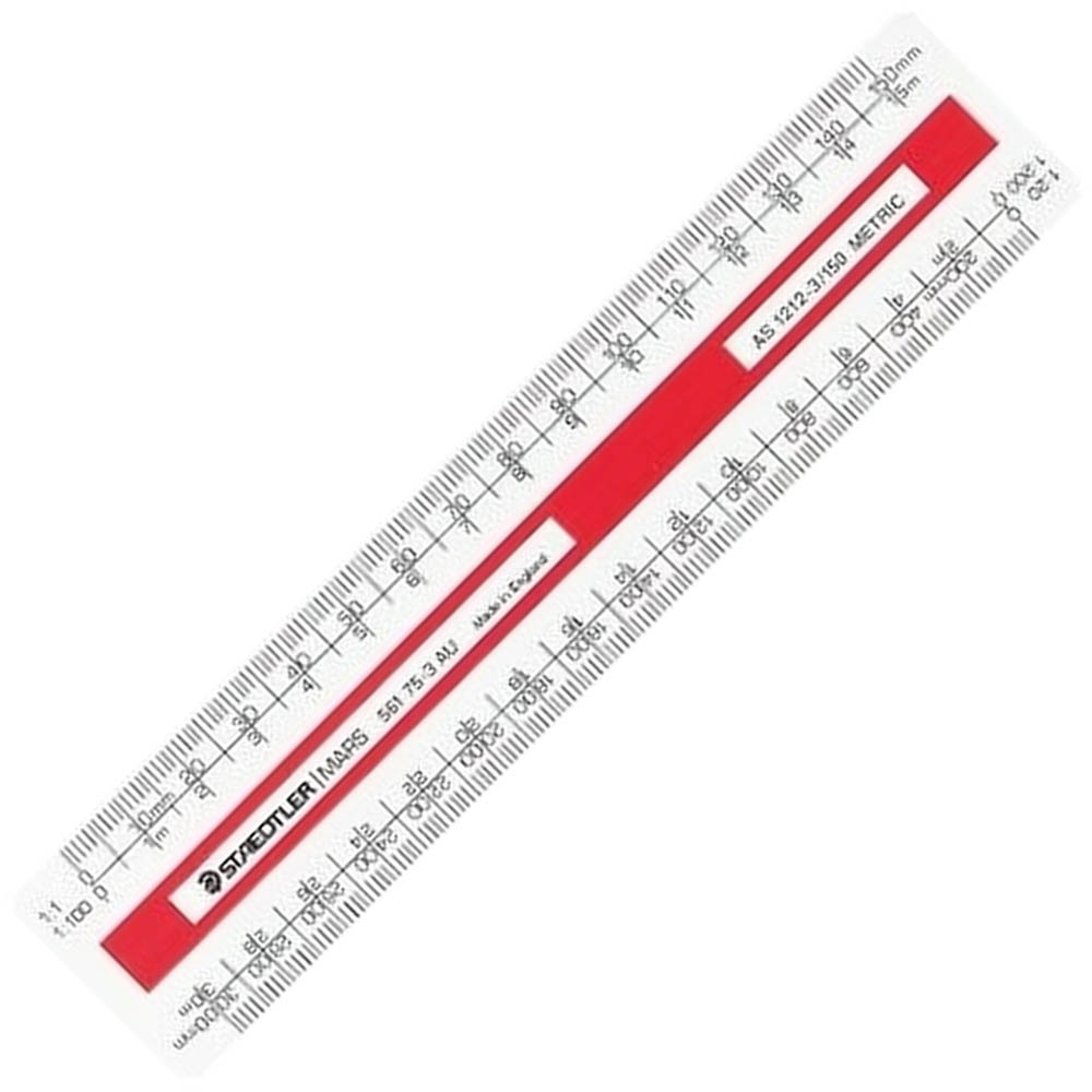 Image for STAEDTLER 561 75-3 MARS OVAL SCALE RULER 150MM WHITE from Office National Limestone Coast