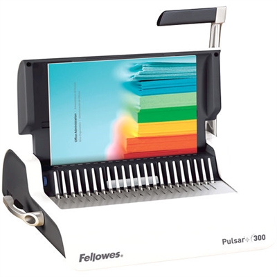 Image for FELLOWES PULSAR+ 300 MANUAL BINDING MACHINE PLASTIC COMB WHITE from Office National Sydney Stationery
