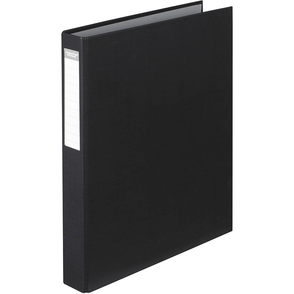 Image for COLOURHIDE RING BINDER PE 2D 25MM A4 BLACK from Surry Office National