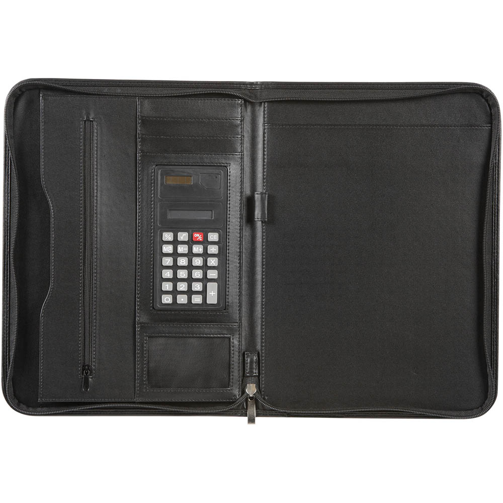 Image for SPIRAX SLIMLINE ZIPPERED COMPENDIUM A4 BLACK from Mackay Business Machines (MBM) Office National