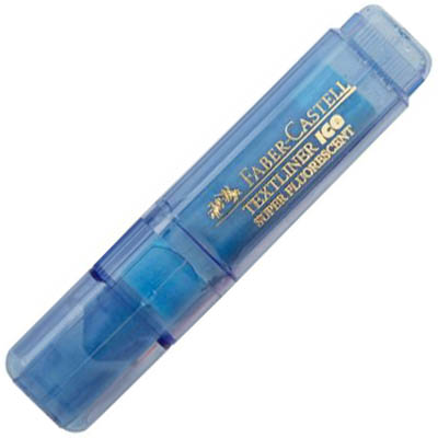 Image for FABER-CASTELL TEXTLINER ICE HIGHLIGHTER CHISEL BLUE BOX 10 from Aztec Office National