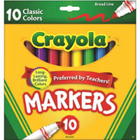 crayola classic colors markers pack 10