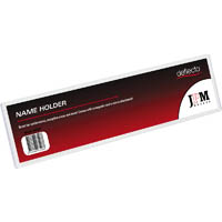 deflecto door name plate holder clear